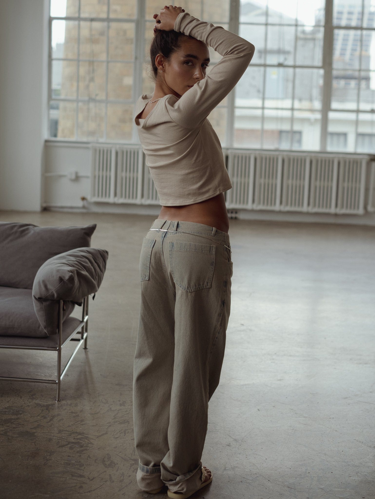 OPEN TWIST TOP - TAUPE - imagen 10