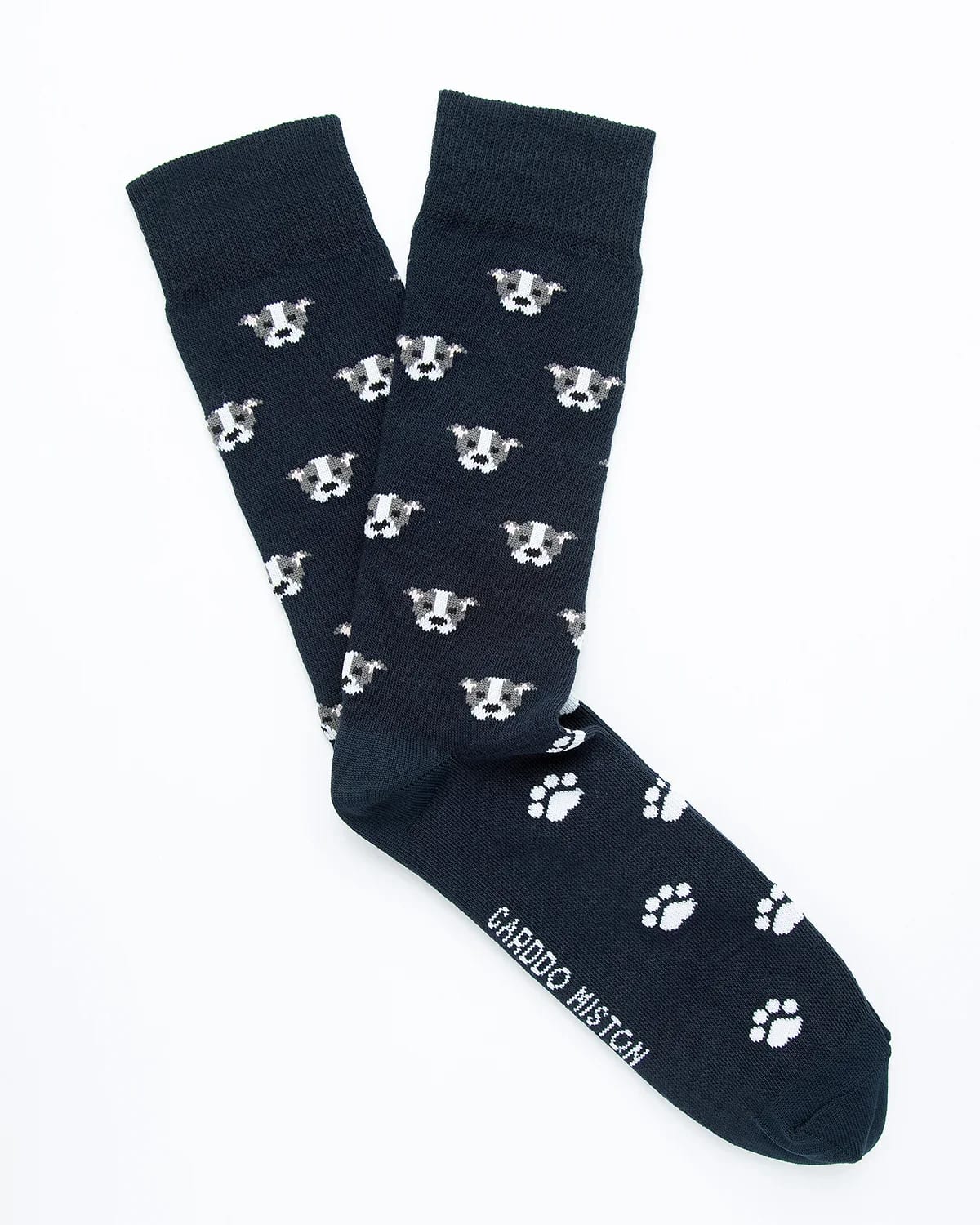 Medias Algodón Estampado Perros - Fondo Azul - imagen 2
