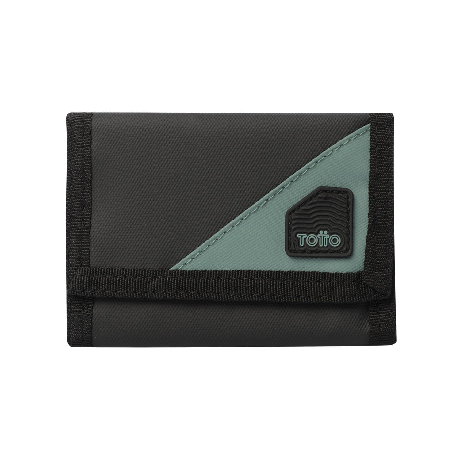 Billetera Contrast Can con RFID Blocker Negra/Verde - imagen 1