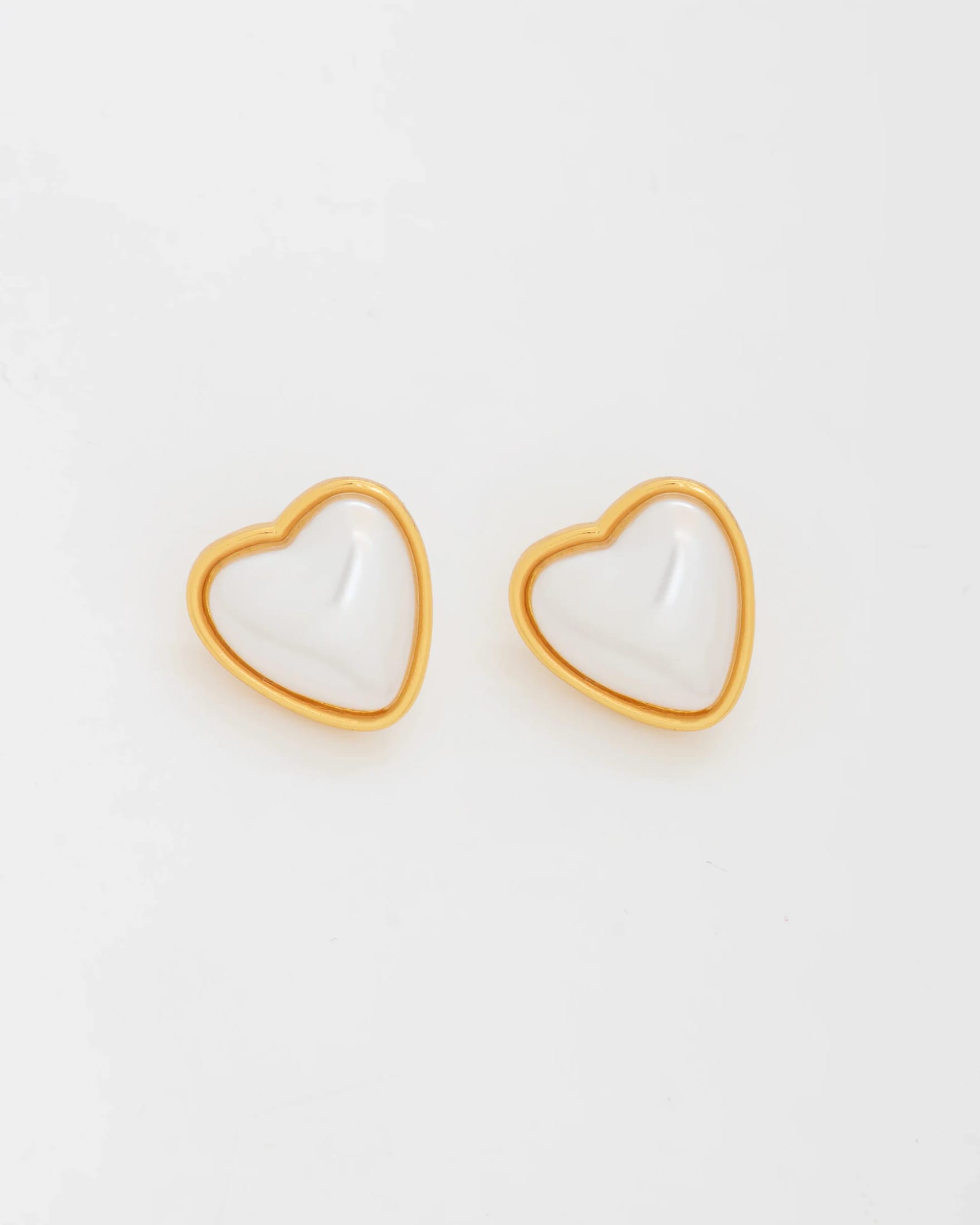 Aretes Maxi Corazón Perla - imagen 1