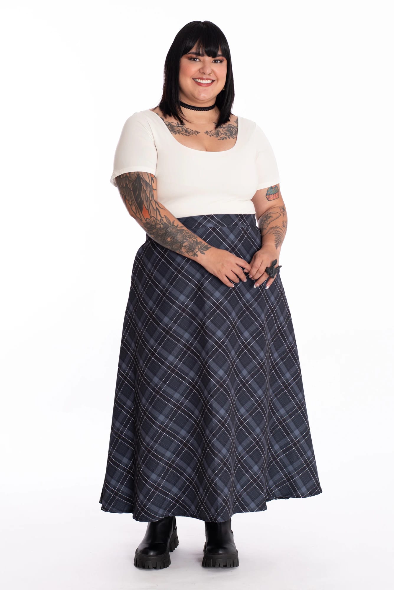Falda Meli Cuadros - imagen 2