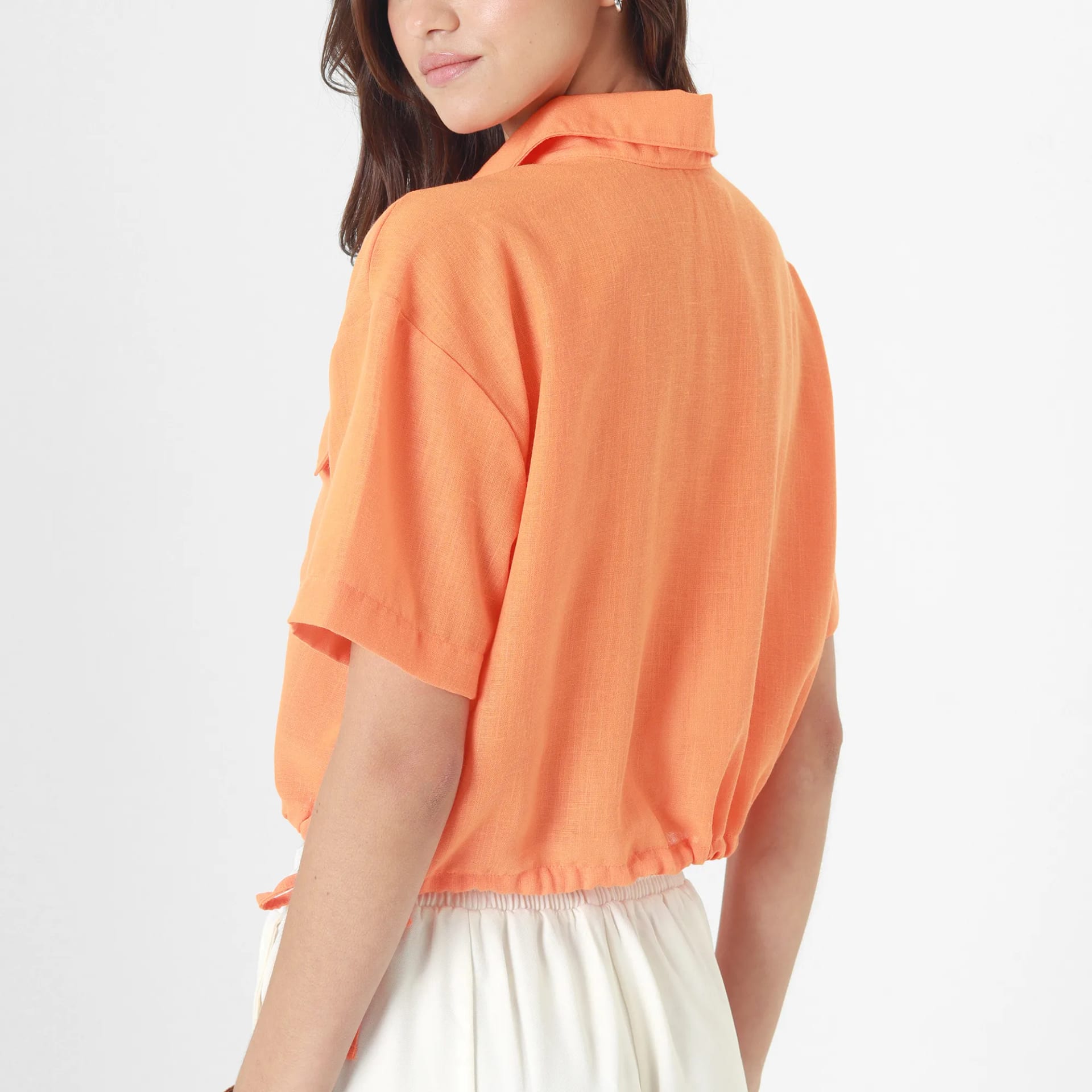 Blusa Cuello Camisero Manga Corta - imagen 6