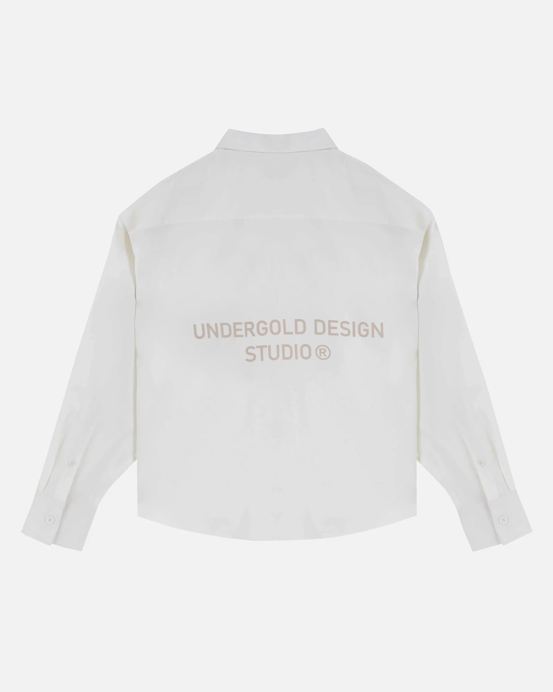 Basics Undergold Design Studio Long Sleeve Boxy Shirt Bone - imagen 4