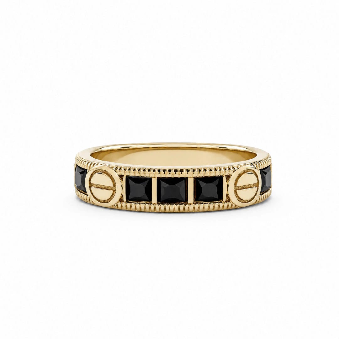 Anillo Olimpus Gemas Negras - imagen 3