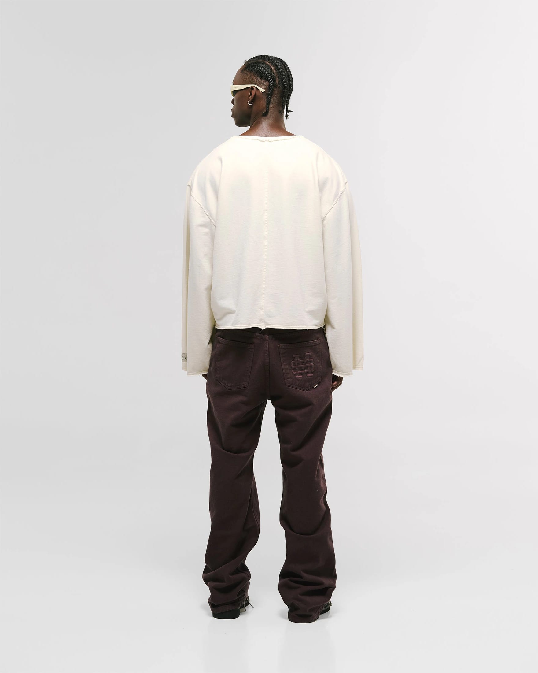 Long Sleeve Boxy T-Shirt – Off White - imagen 3