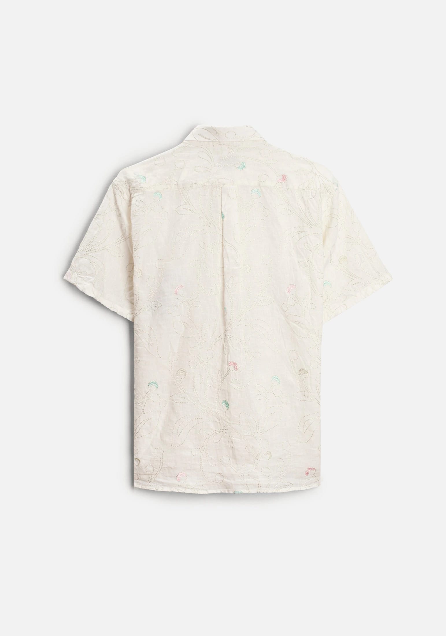 Camisa Lino Harlem Bordado Marfil - imagen 5