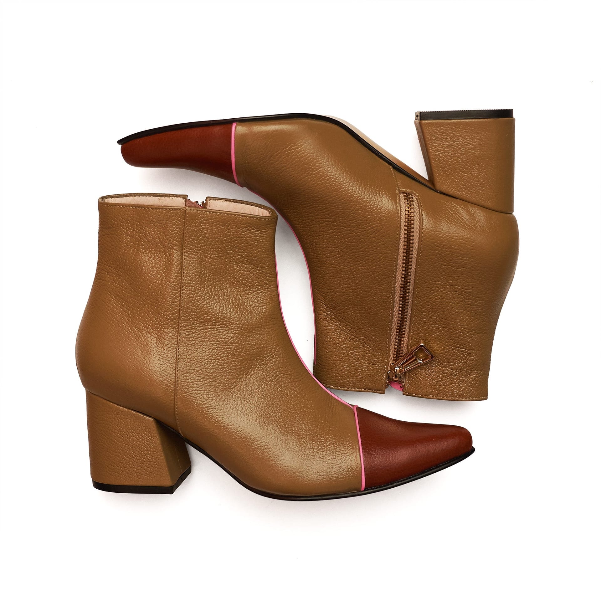 ANKLE boots - moss x caramel - imagen 4