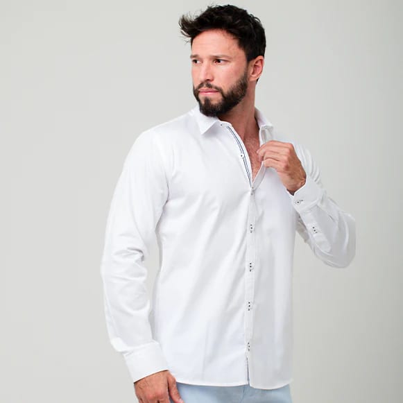 CAMISA ML 100% ALGODON HOMBRE - imagen 25