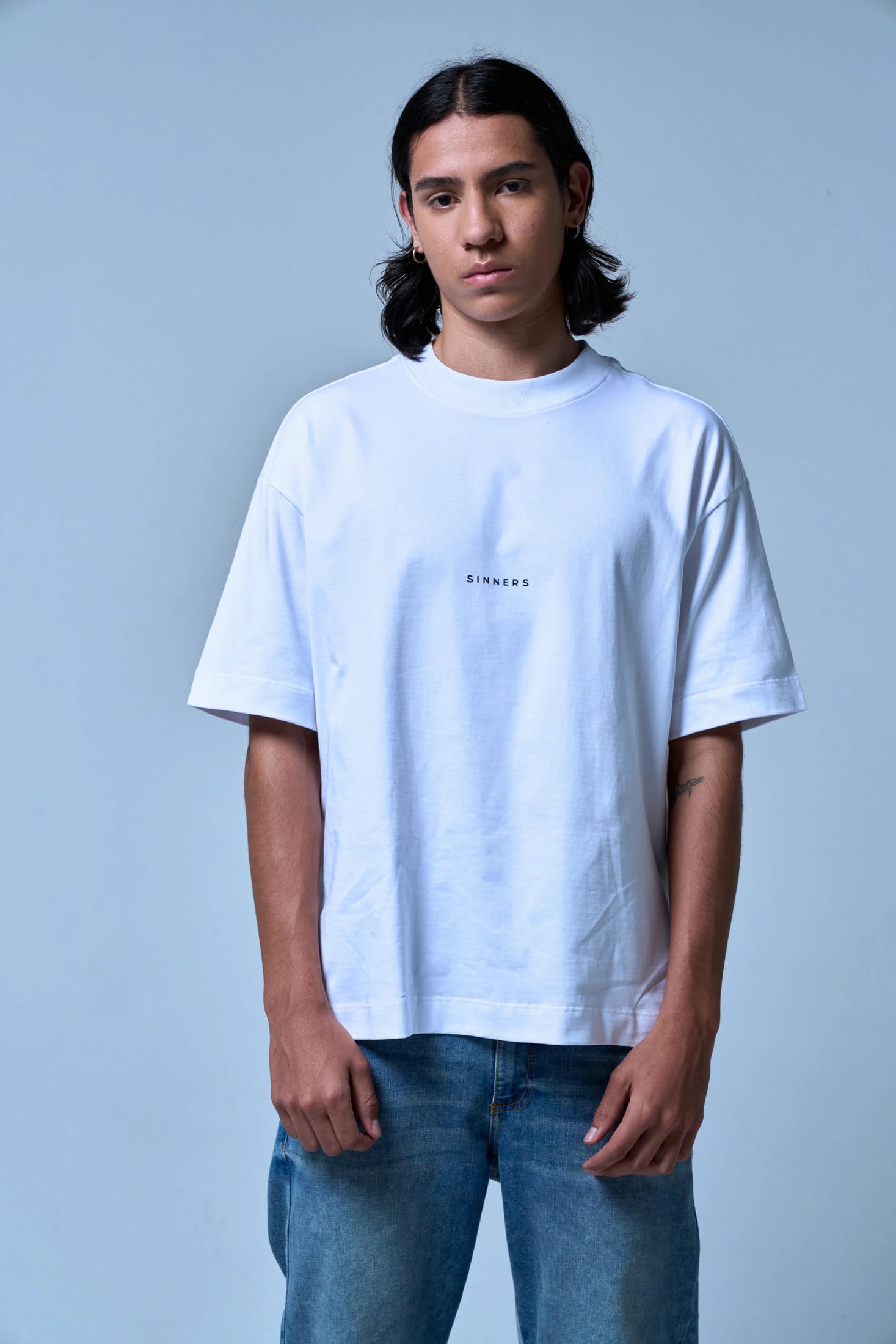 CENTER LOGO WHITE T-SHIRT - imagen 2