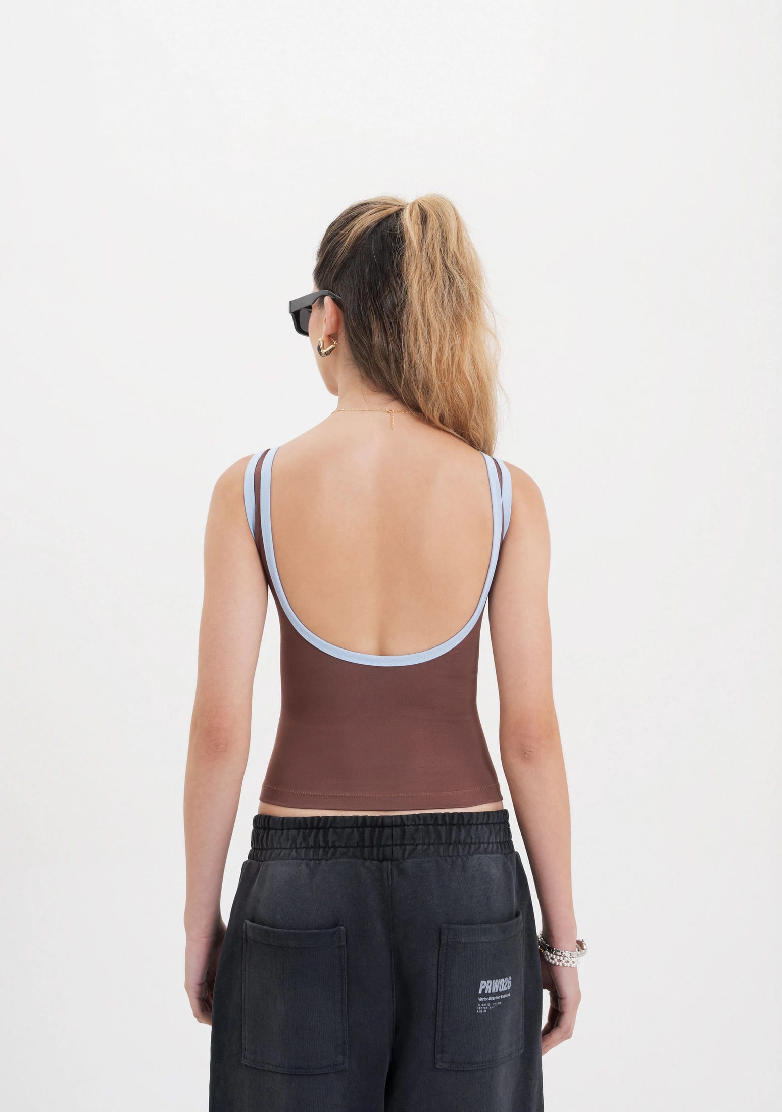 Across The Lines Brown Tank Top - imagen 3