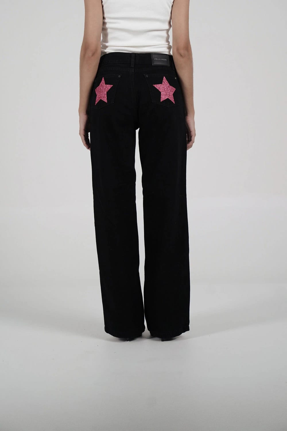 Double Star Black Jeans (Hot Pink) - imagen 2
