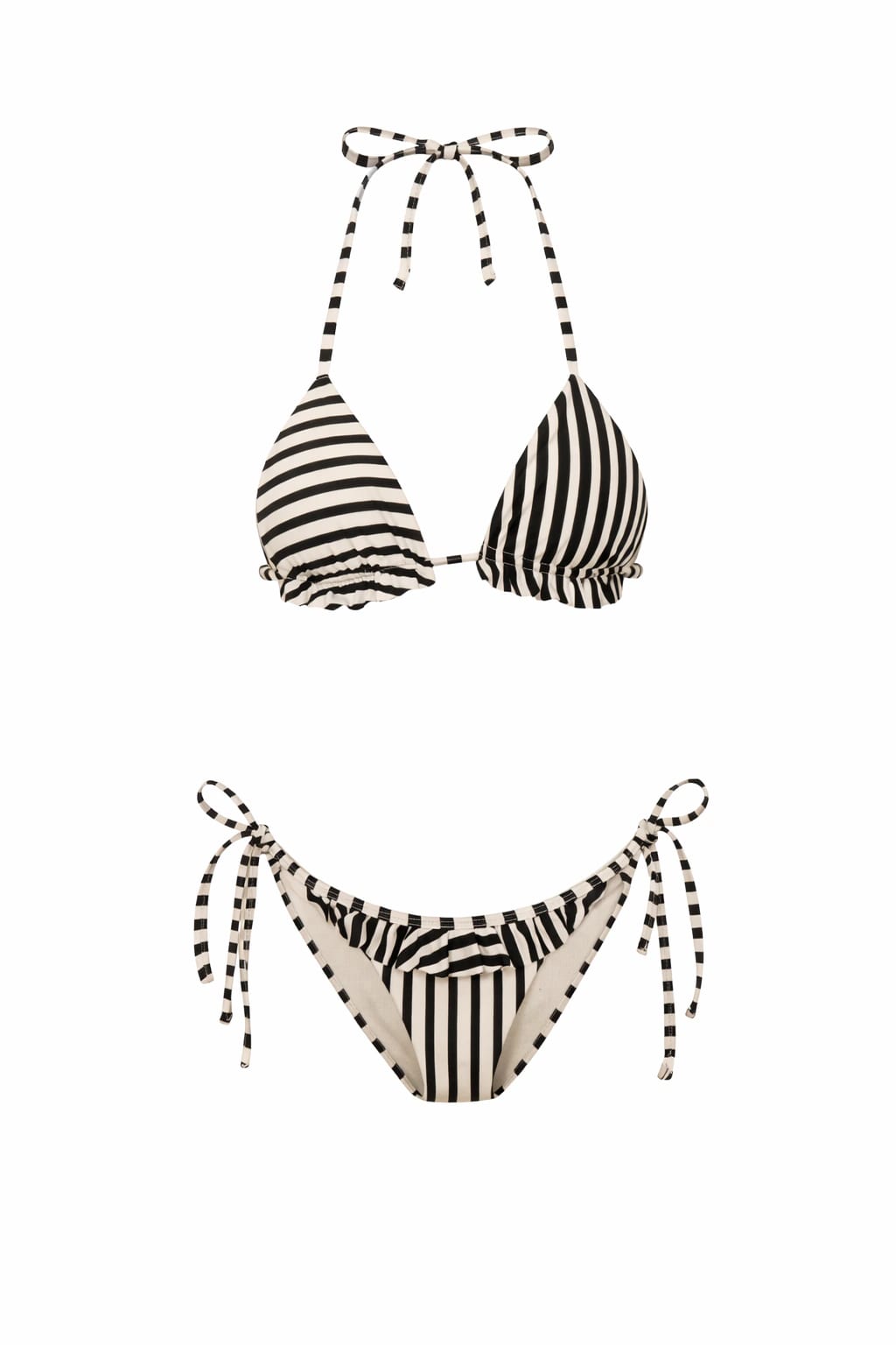 AISHA BIKINI BOTTOM - BLACK/IVORY - imagen 5