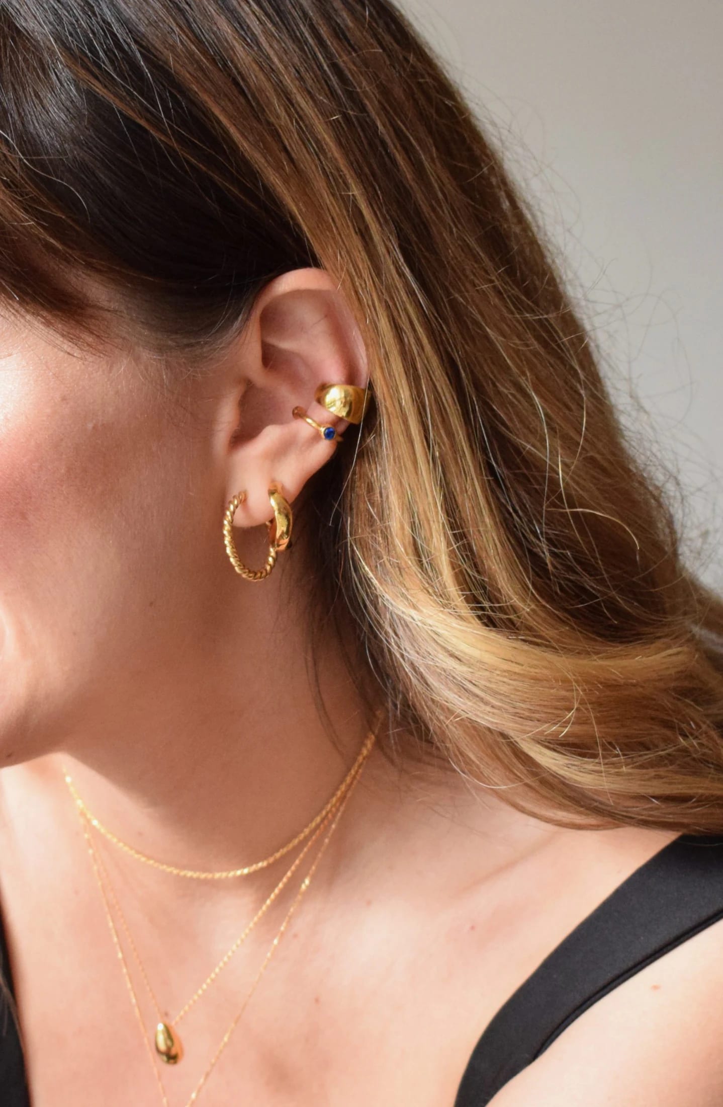 Ear Cuff Circon Azul - imagen 6