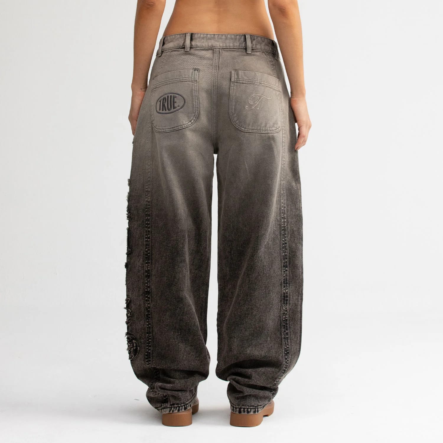 Barrel Denim Pants - Washed Black - imagen 7