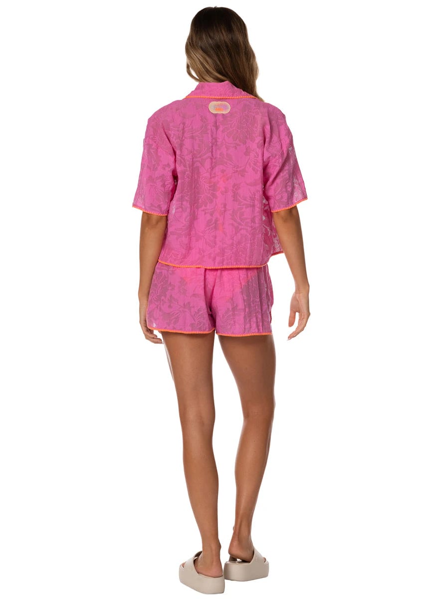 Maaji Fuchsia Flower Octavia Shirt - imagen 5