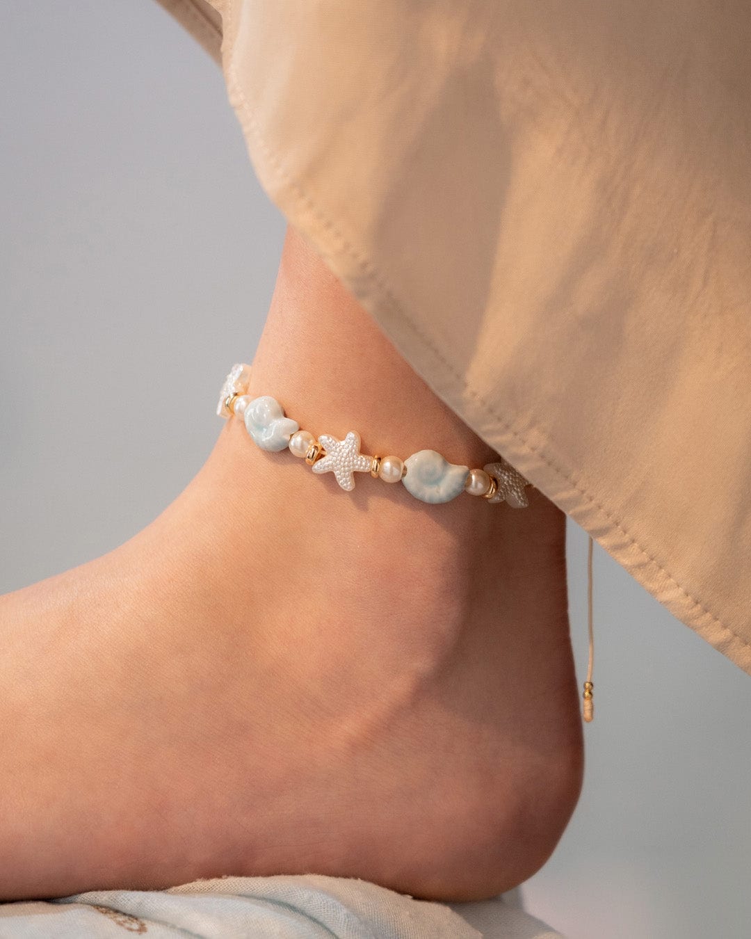 Tobillera Estrella Mar + Aretes - imagen 2