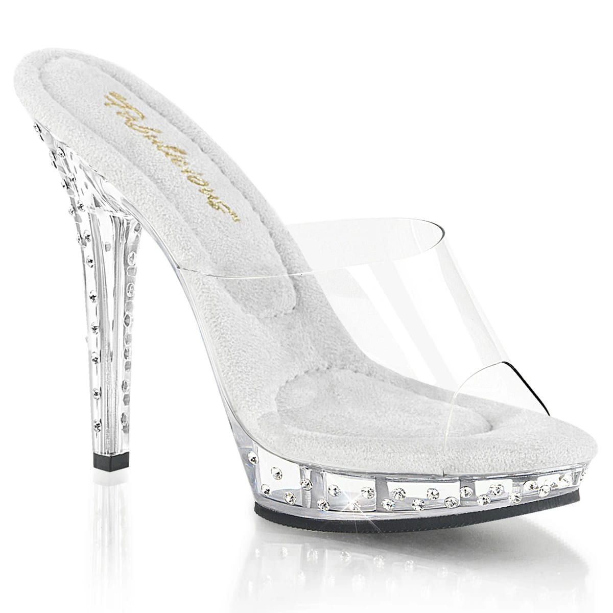 Zapatos sandalias bajo pedido Tacones Plataforma Poledance Pleaser LIP-101SDT-C - imagen 1