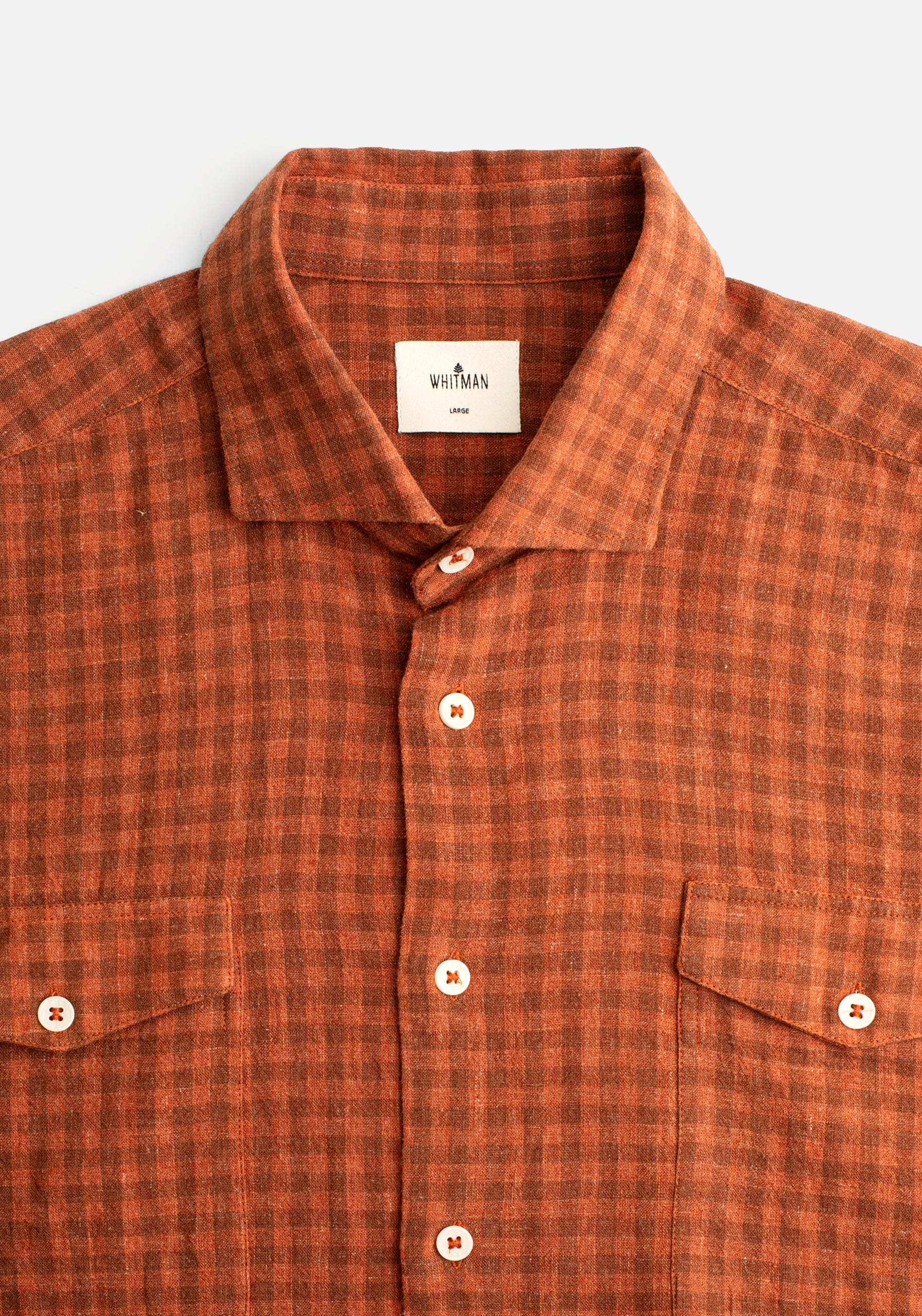 Camisa H CF Laurence Cuadros Med Terracota - imagen 3