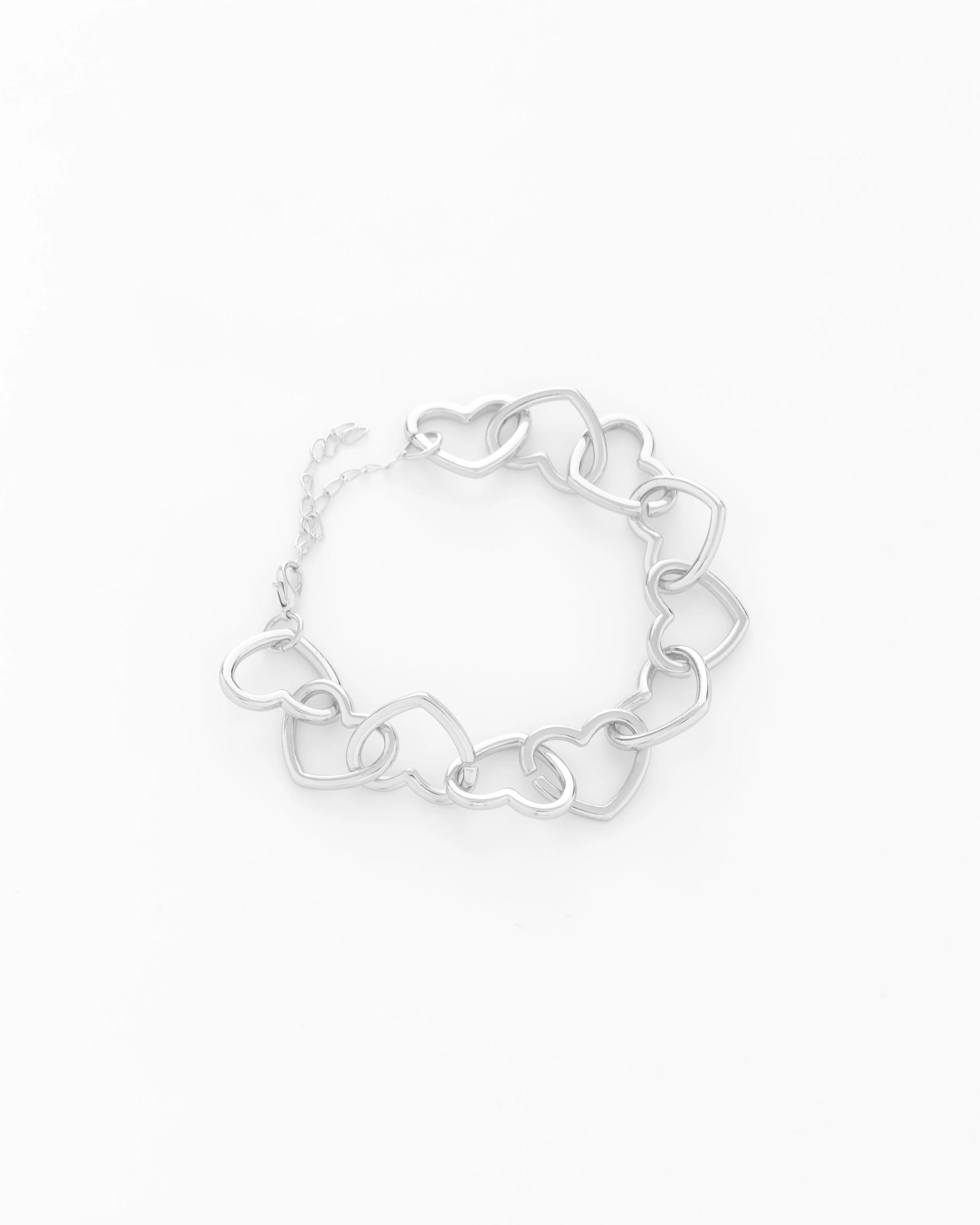 Pulsera Cadena Corazón + Aretes - imagen 2