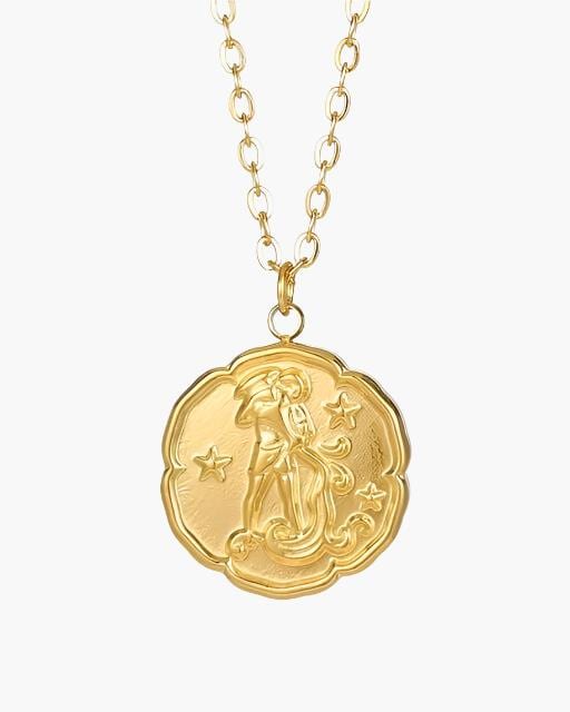 Zodiac Sign Necklace - Gold - imagen 3