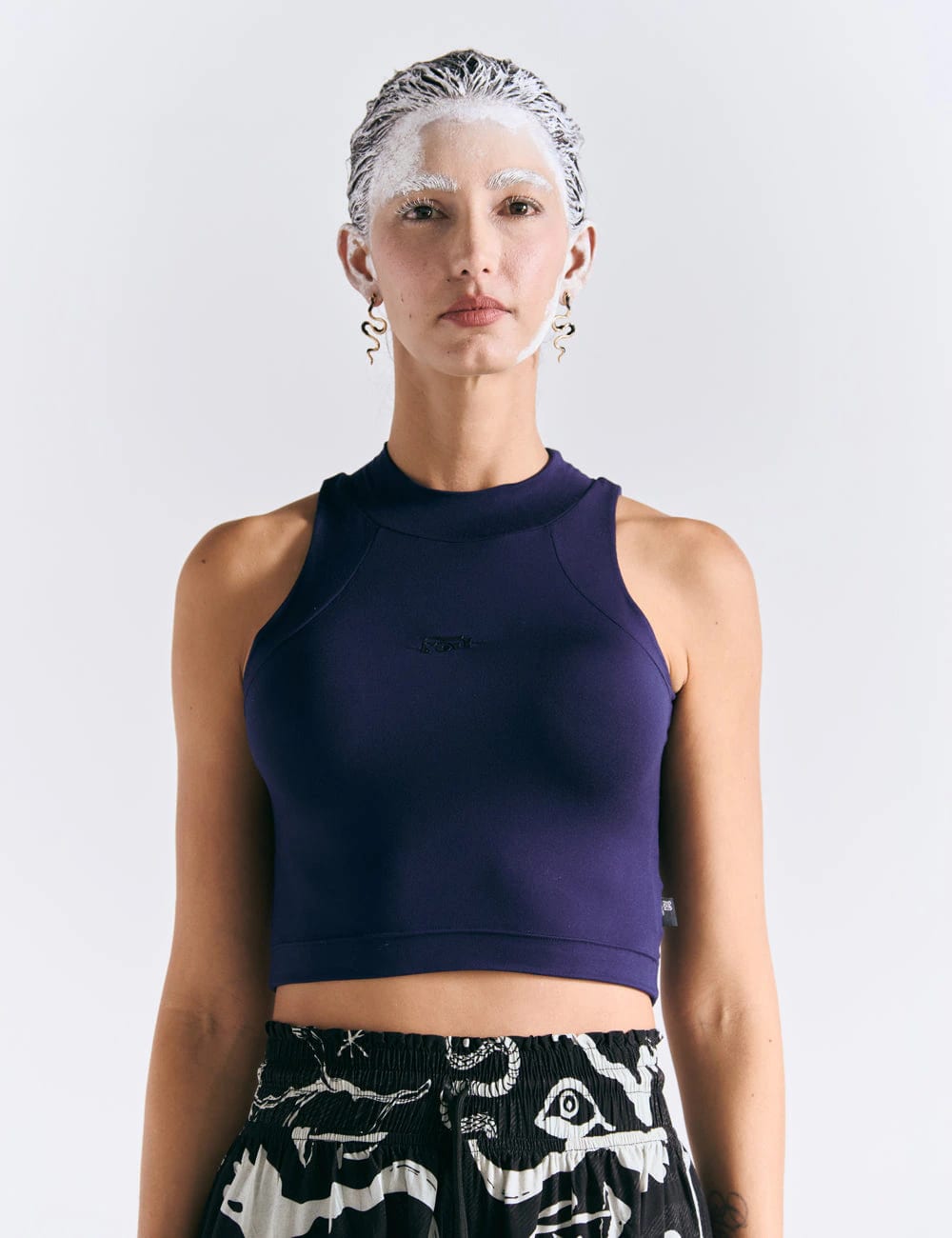 Crop Top Raglan  azul rey Mujer - imagen 1