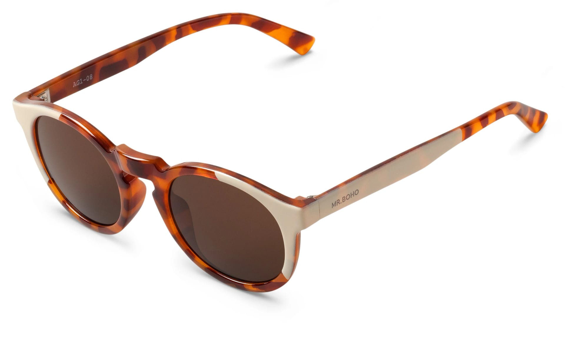 CREAM/LEO TORTOISE JORDAAN WITH CLASSICAL LENSES - imagen 2