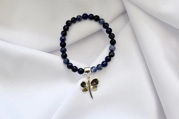 Pulsera Sodalita dije libélula M - imagen 2