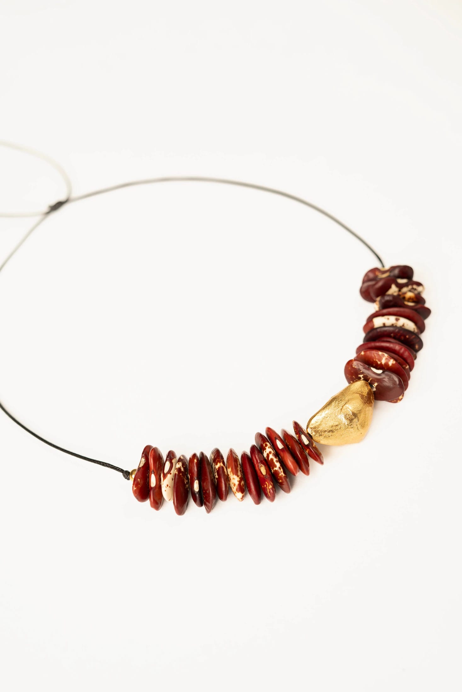 Collar Fruto Frijol Rojo - imagen 1
