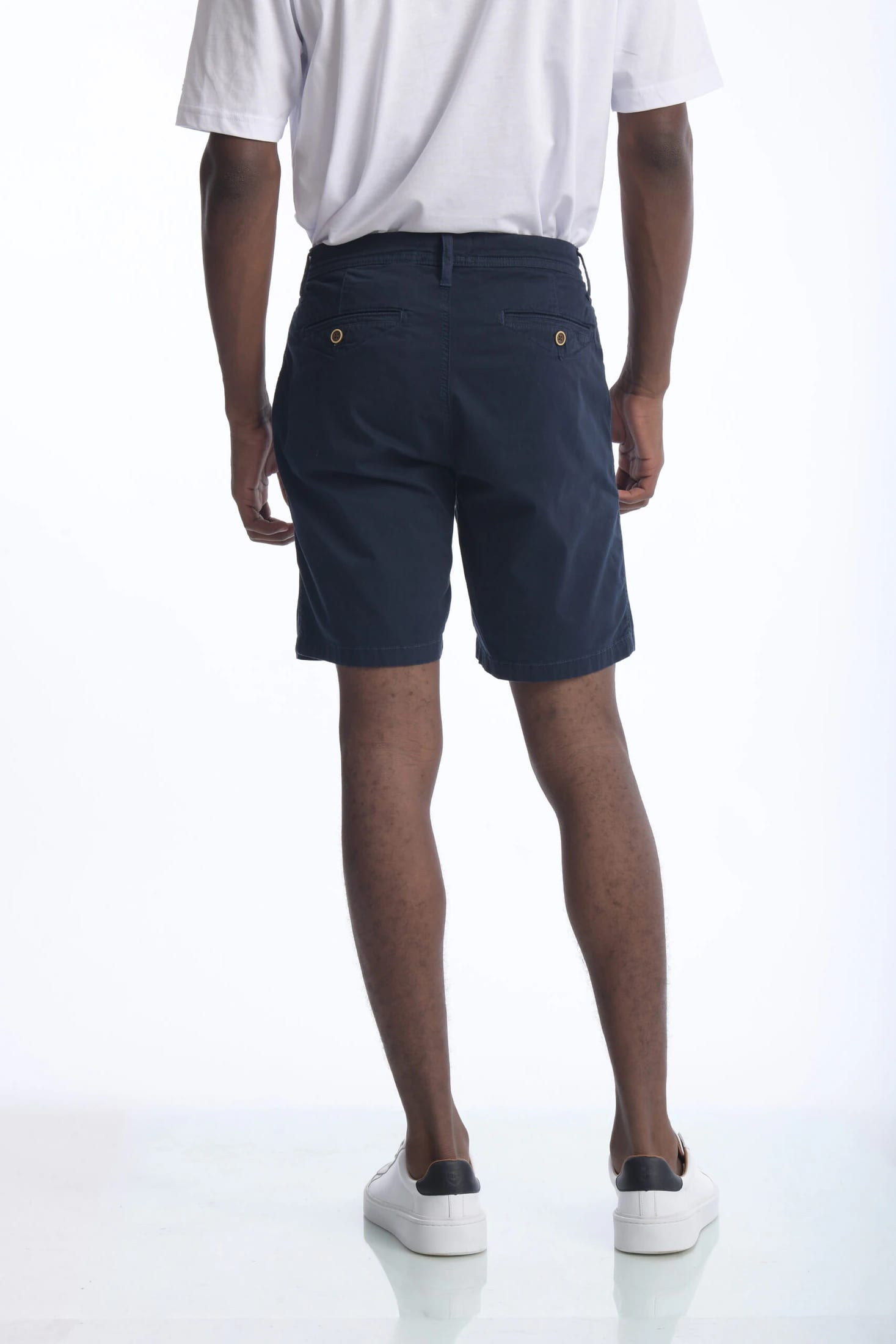 Bermuda Chino Dril Azul Marino - imagen 7