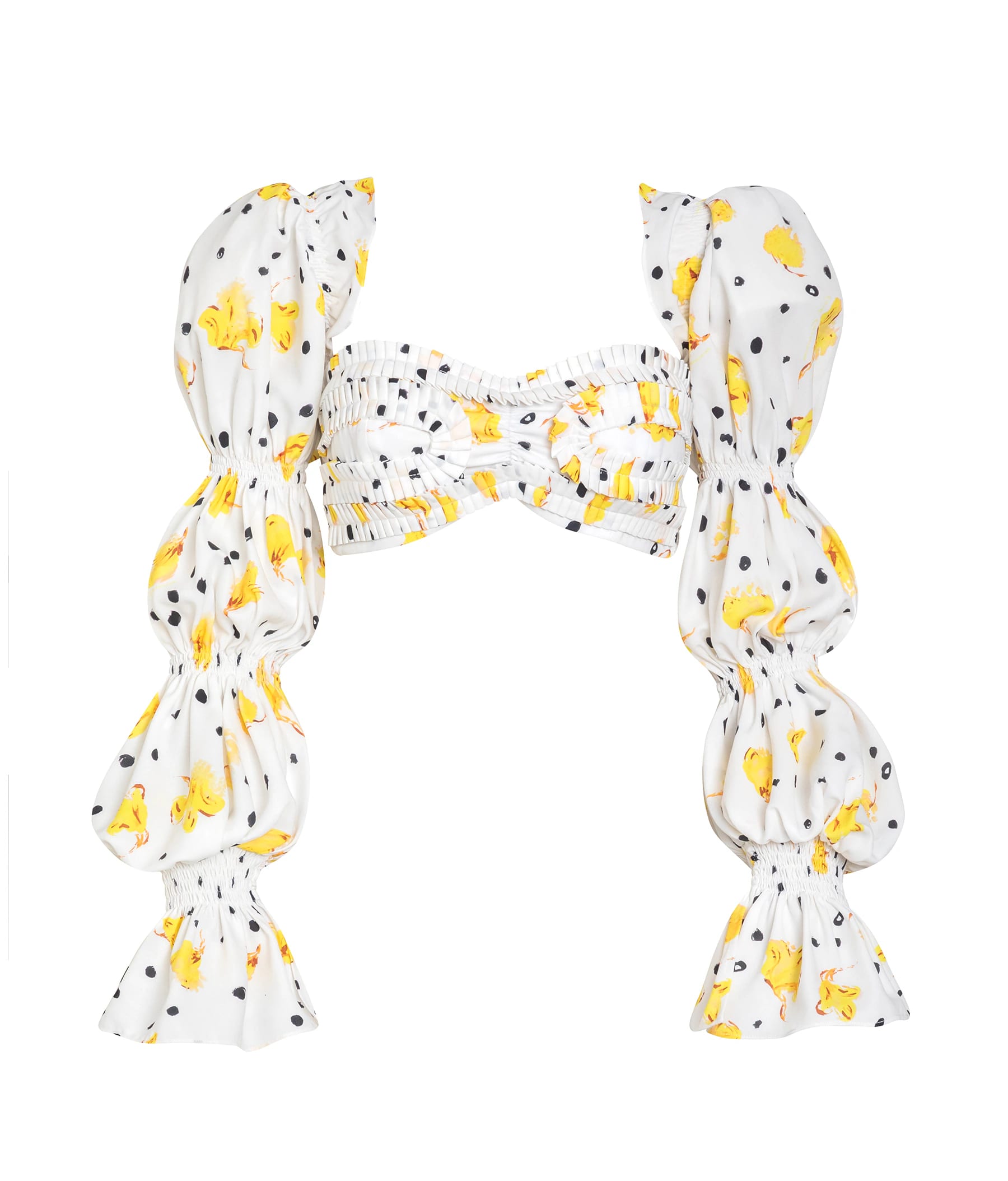 PATRICIA TOP YELLOW FLOWERS - imagen 1