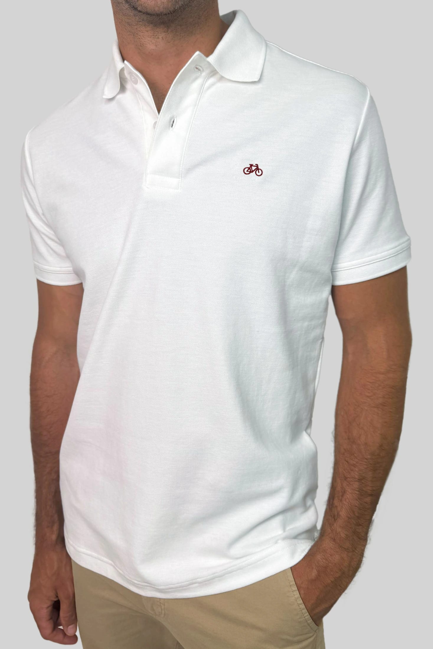 POLO MANGA CORTA BLANCO - imagen 1