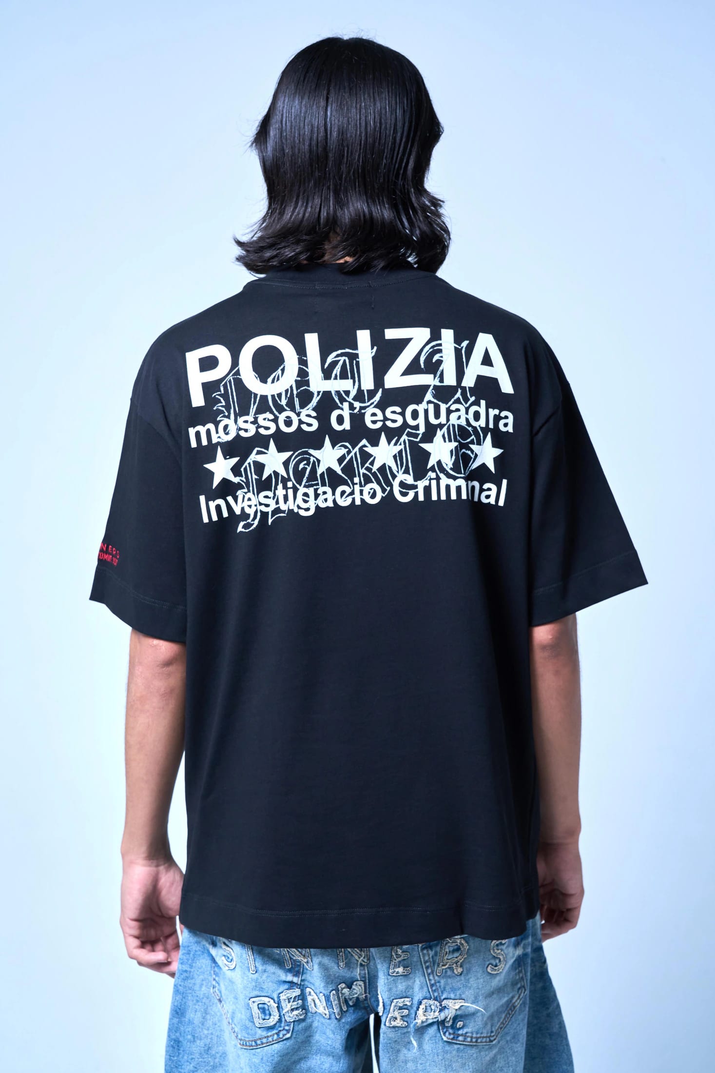 POLIZIA BLACK T-SHIRT - imagen 2