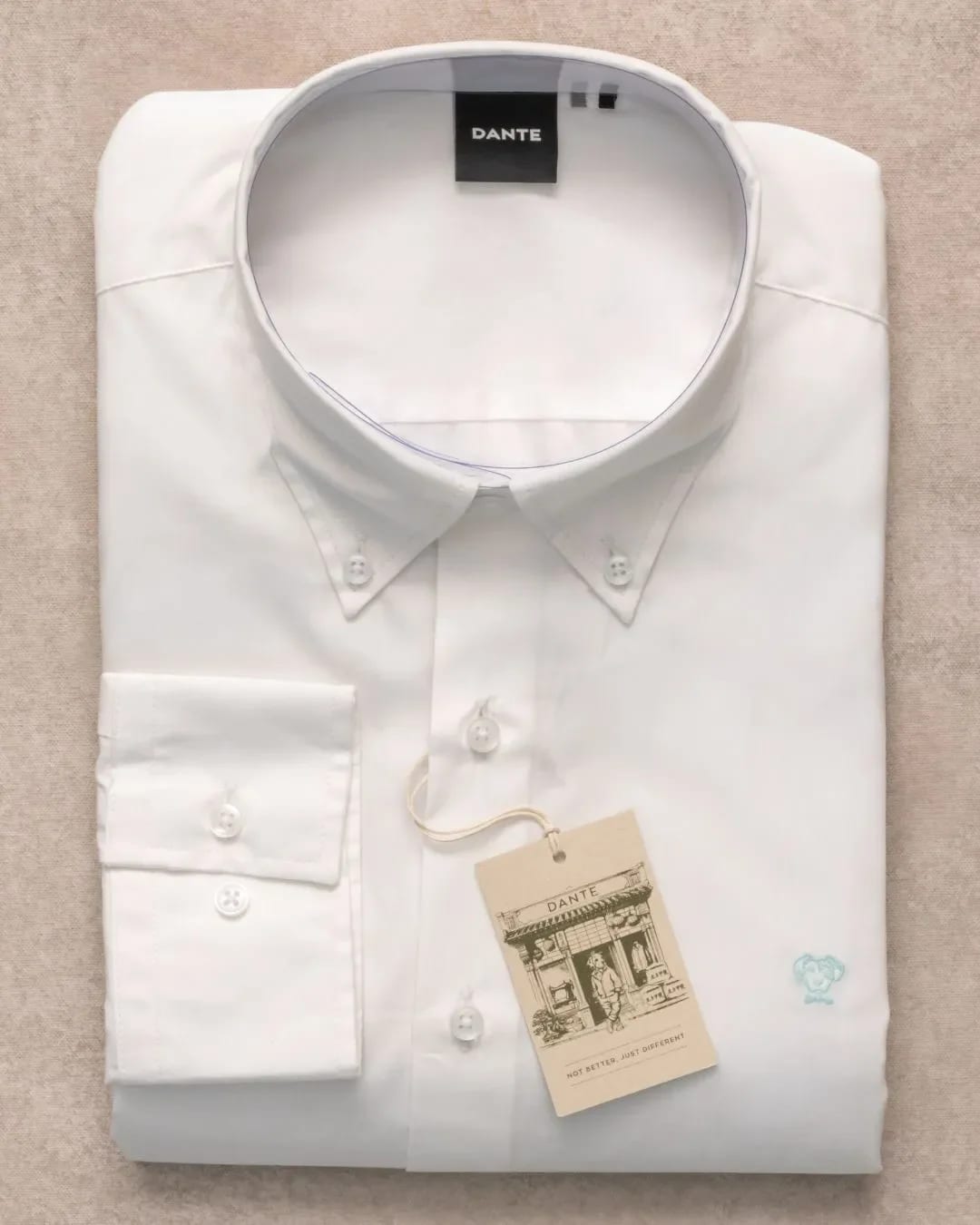 Camisa Antimanchas Popelina Blanco Logo Azul Claro - imagen 12