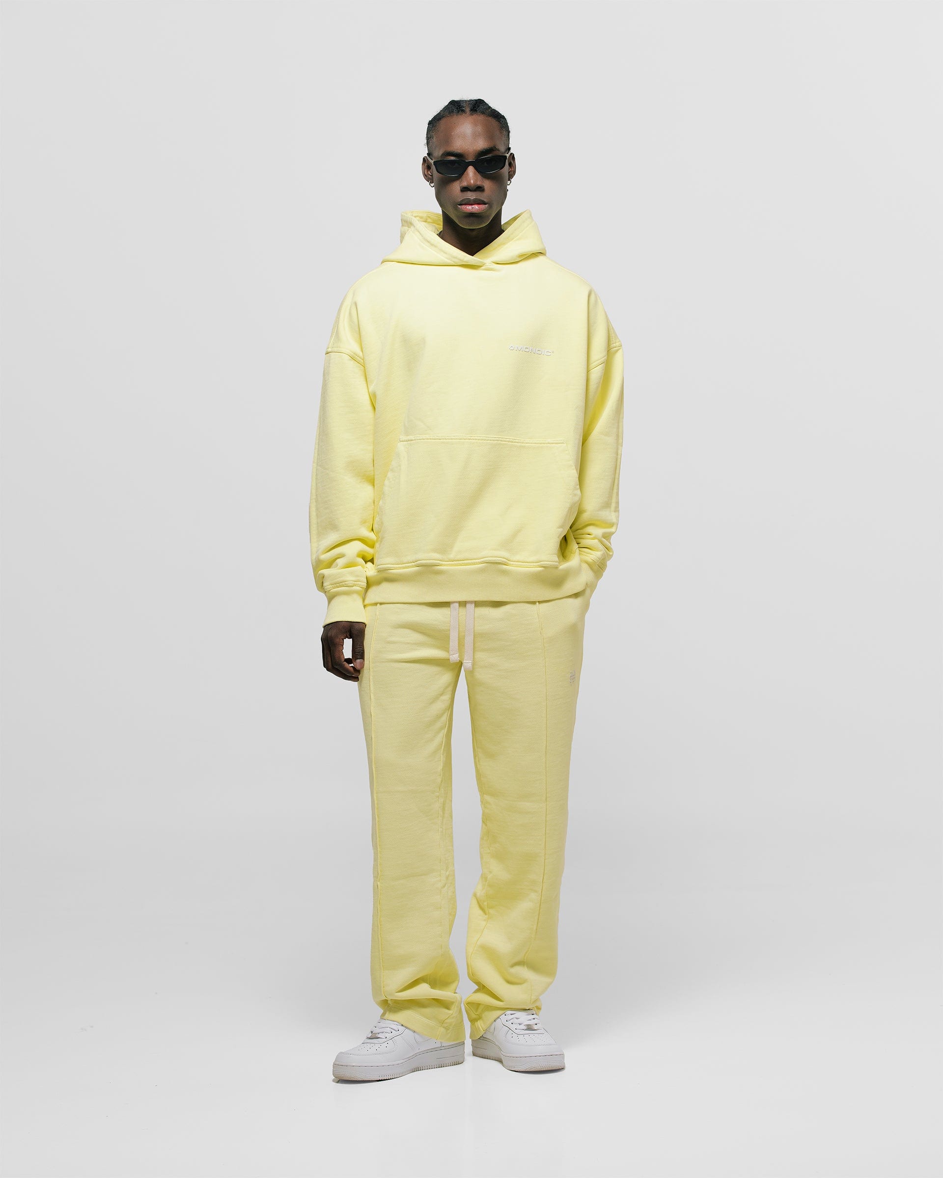 Hoodie Oversized Básico V3 - Amarillo Pastel - imagen 4