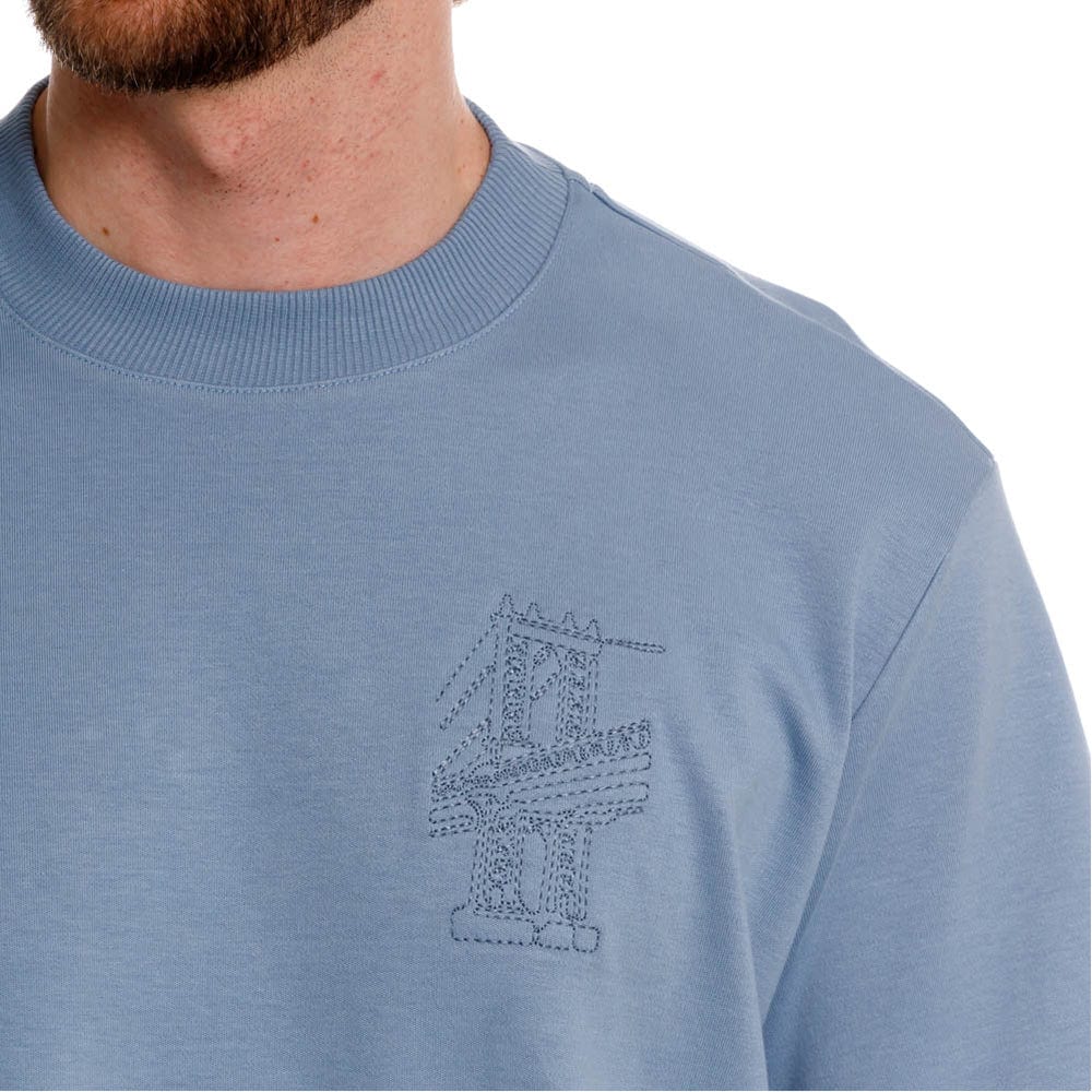 CAMISETA CUELLO REDONDO NUEVA YORK AZUL - imagen 1