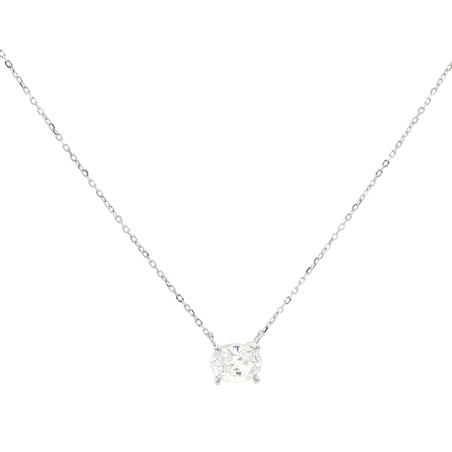 Oval Solitario Necklace - imagen 2