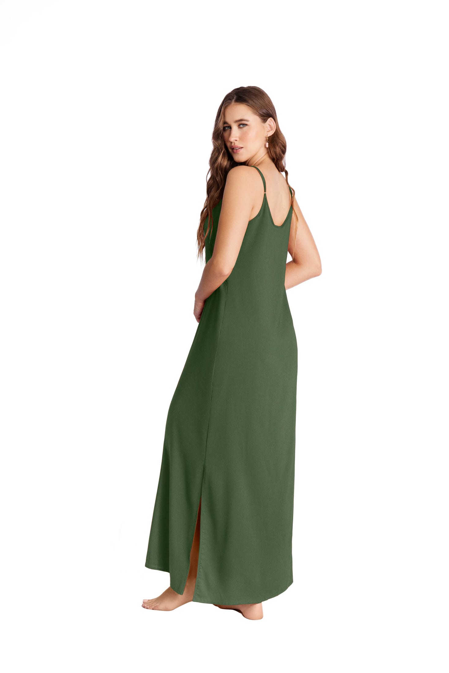 VESTIDO LARGO AMBOSELI VERDE - imagen 4
