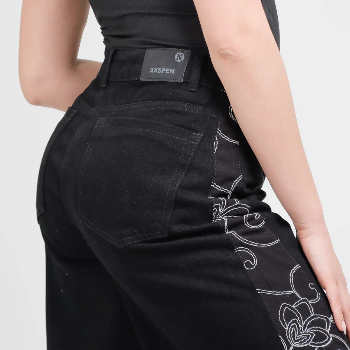 Jean Axspen Wide Leg Ax-2968 Negro - imagen 4