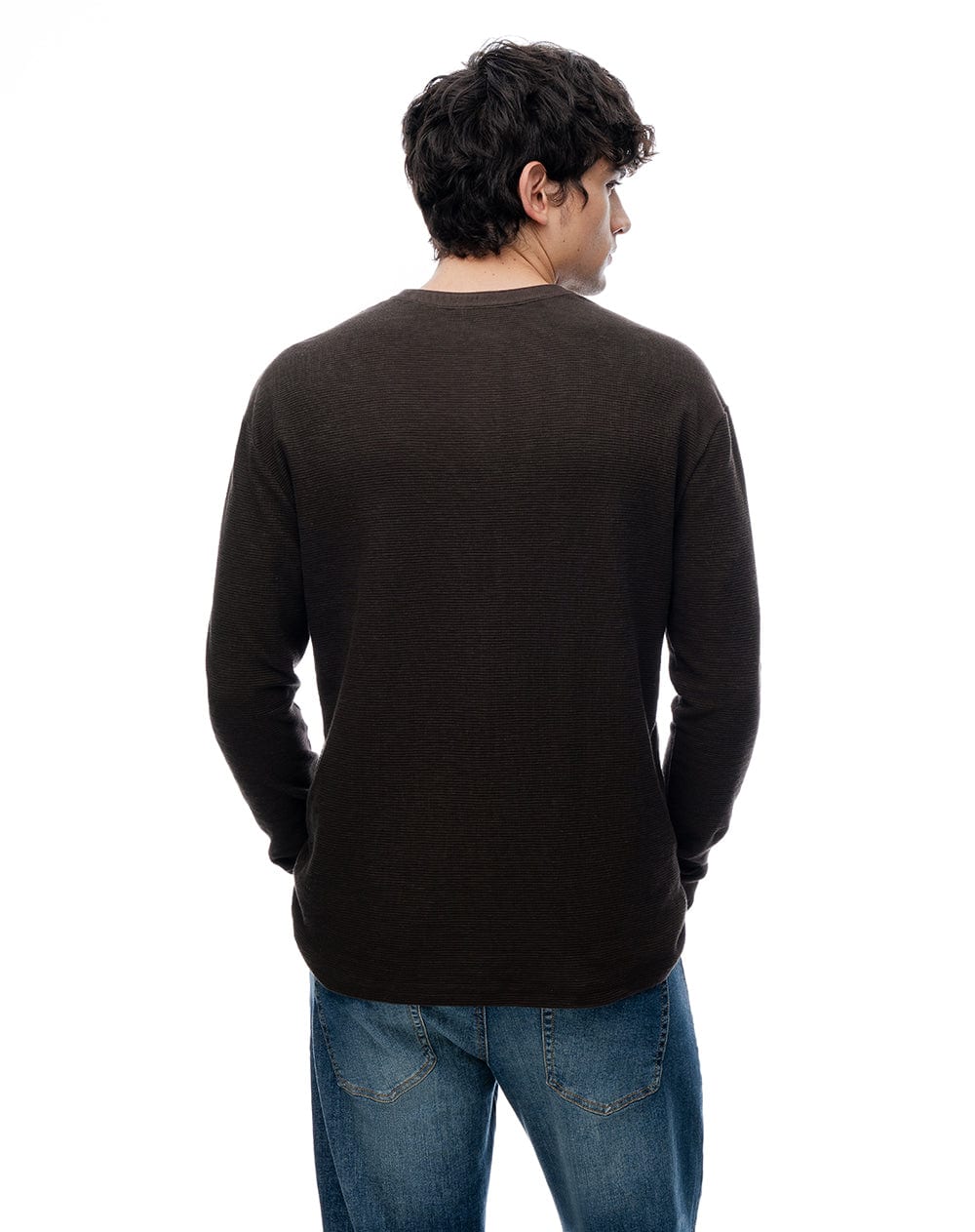 Camibuzo regular algodón negro hombre - imagen 3