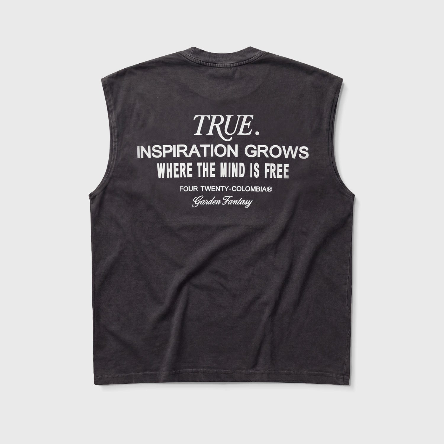 Garden Sleeveless Tee - Washed Black - imagen 2