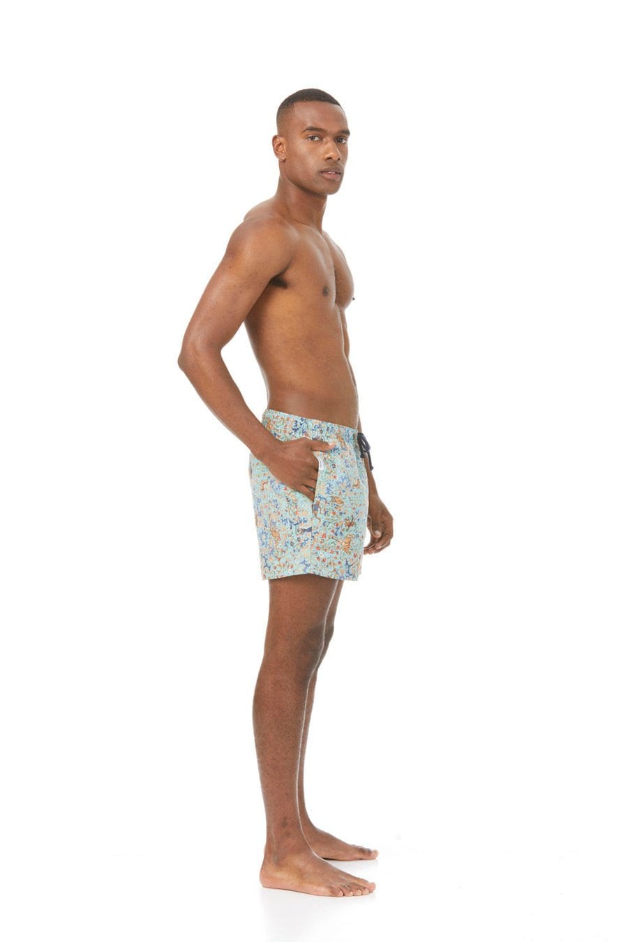 Men's swim trunk turquoise lorenzo - imagen 8
