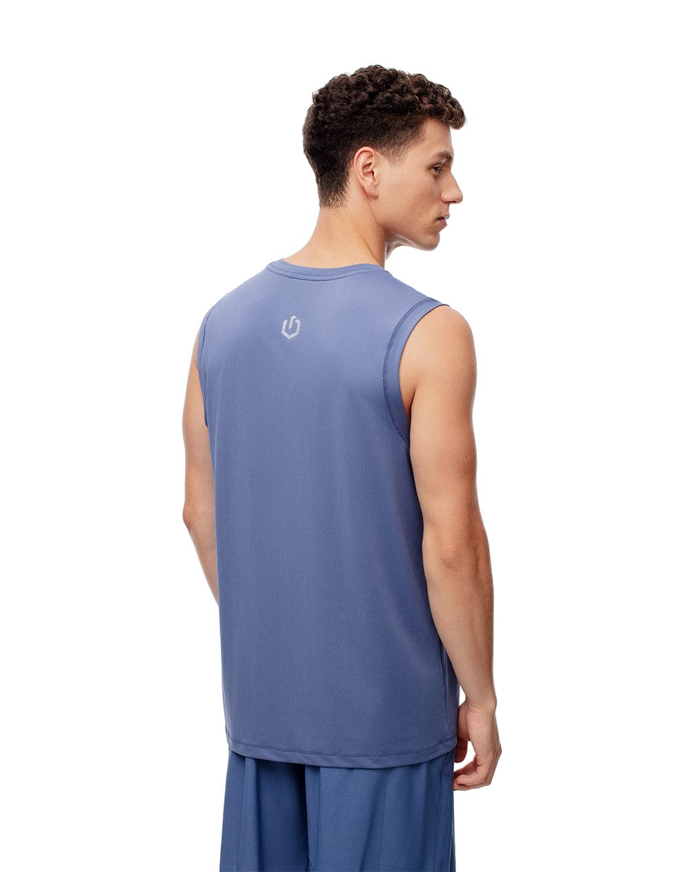 Camisilla deportiva antibacterial azul hombre - imagen 3