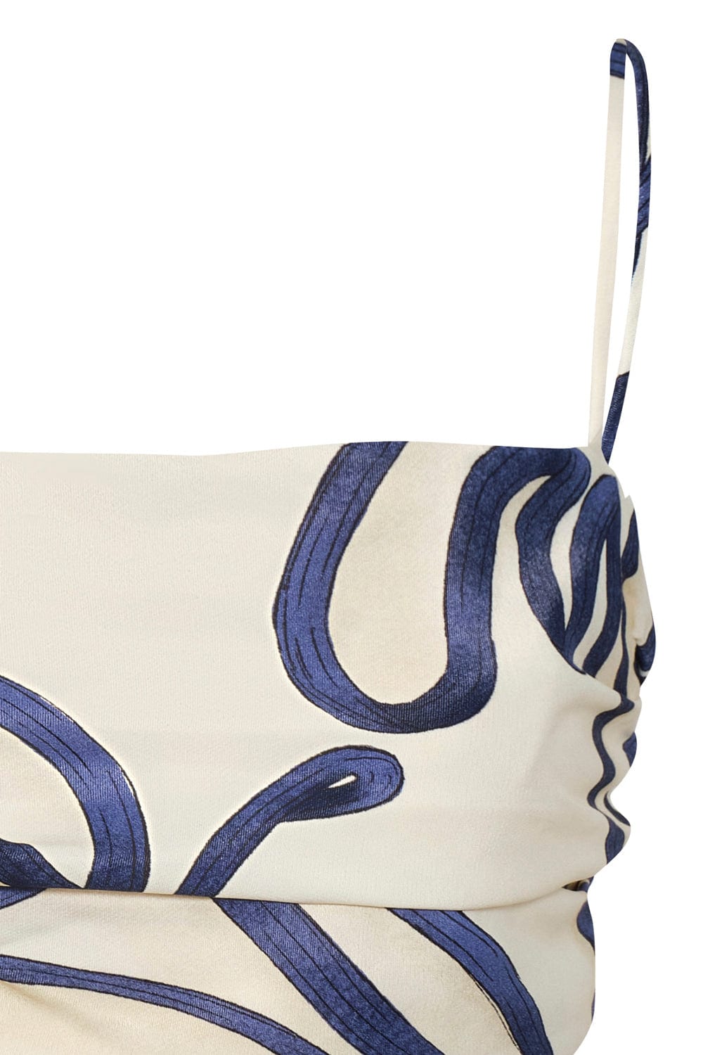 Crop top Maia ivory navy - imagen 2