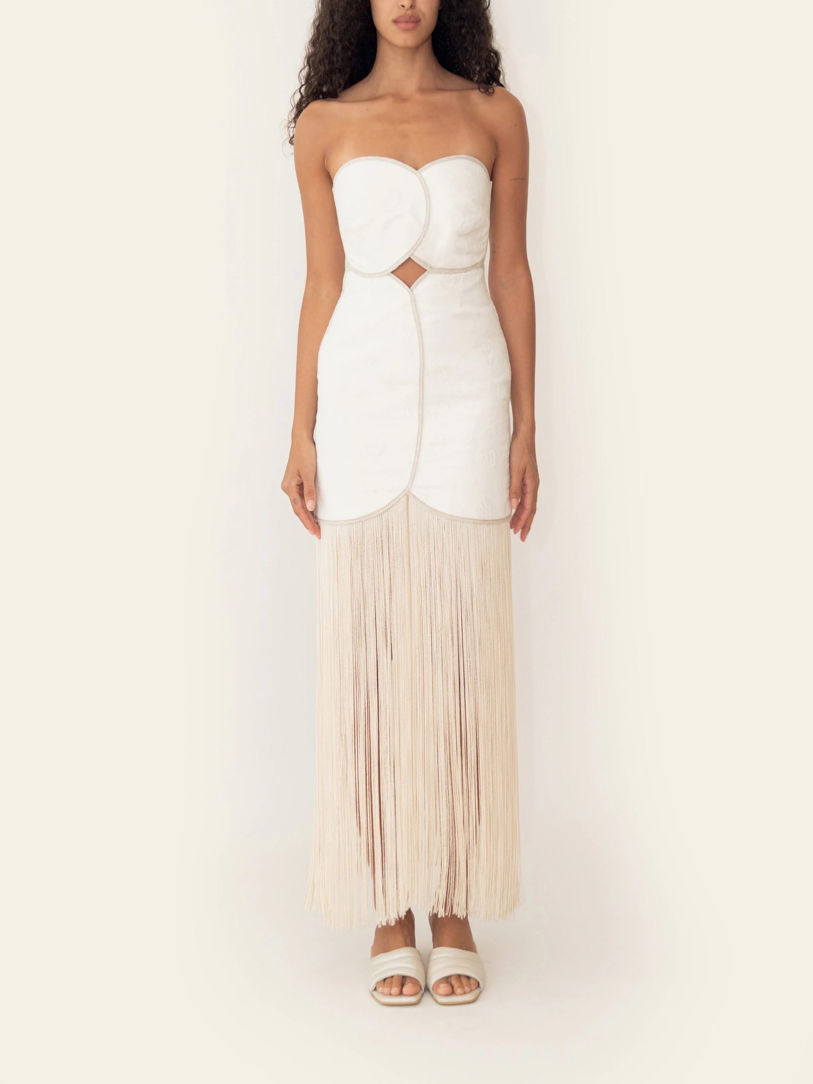 JOAQUINA DRESS IVORY SEASHELLS - imagen 2