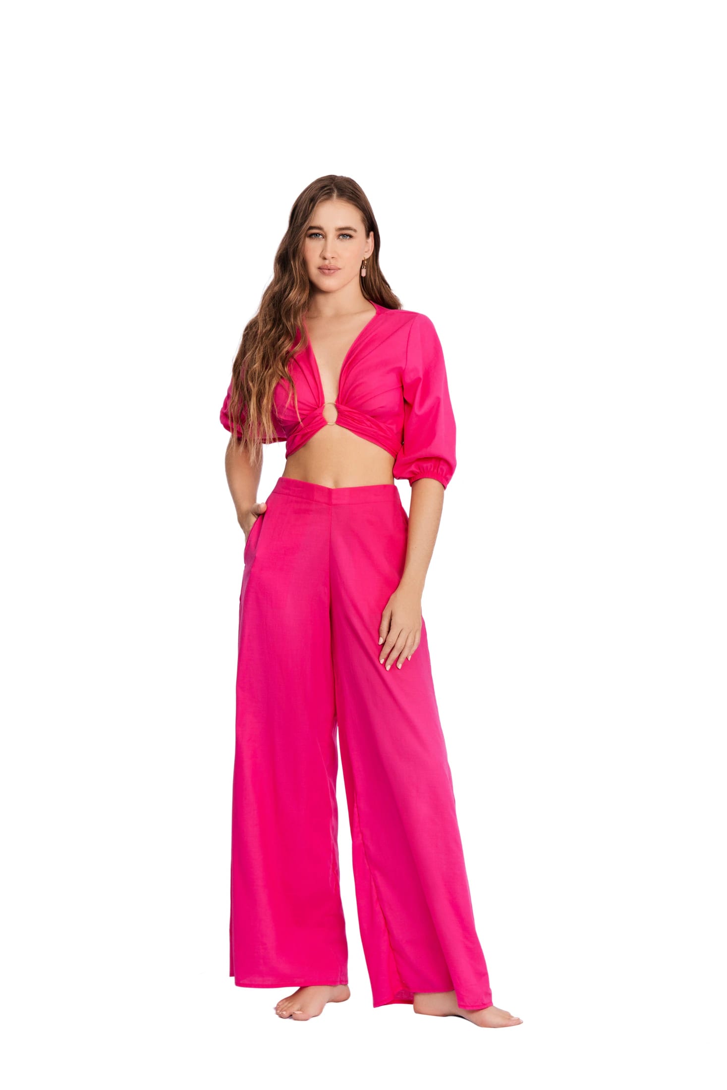 PANTALÓN CORA FUCSIA - imagen 1