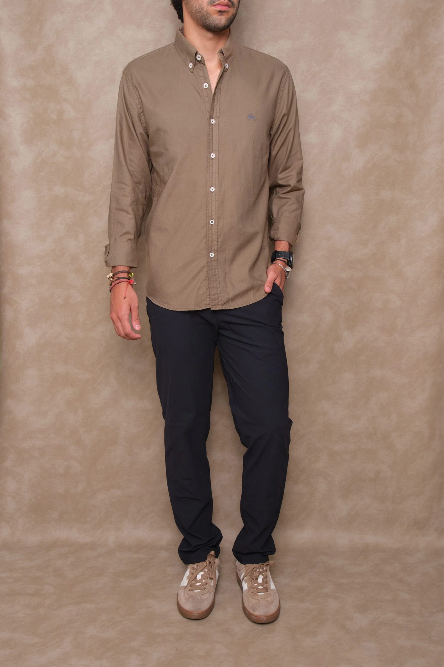 CAMISA OXFORD MOCHA - imagen 1