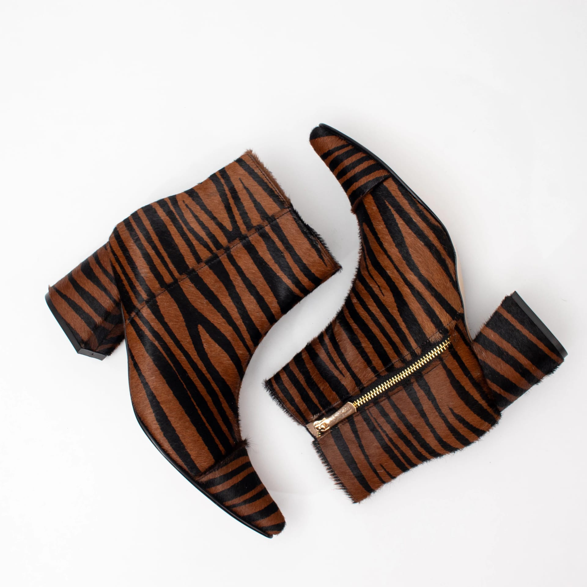 ANKLE boots fur - ZEBRA - imagen 2