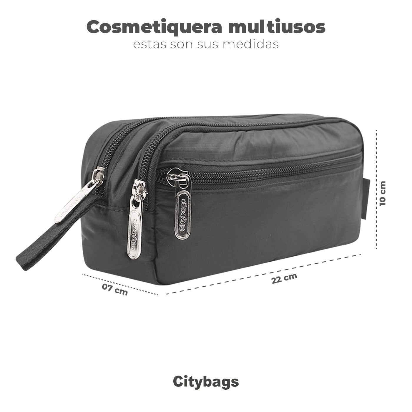 Cosmetiquera Multiusos Light Citybags  Negro - imagen 9