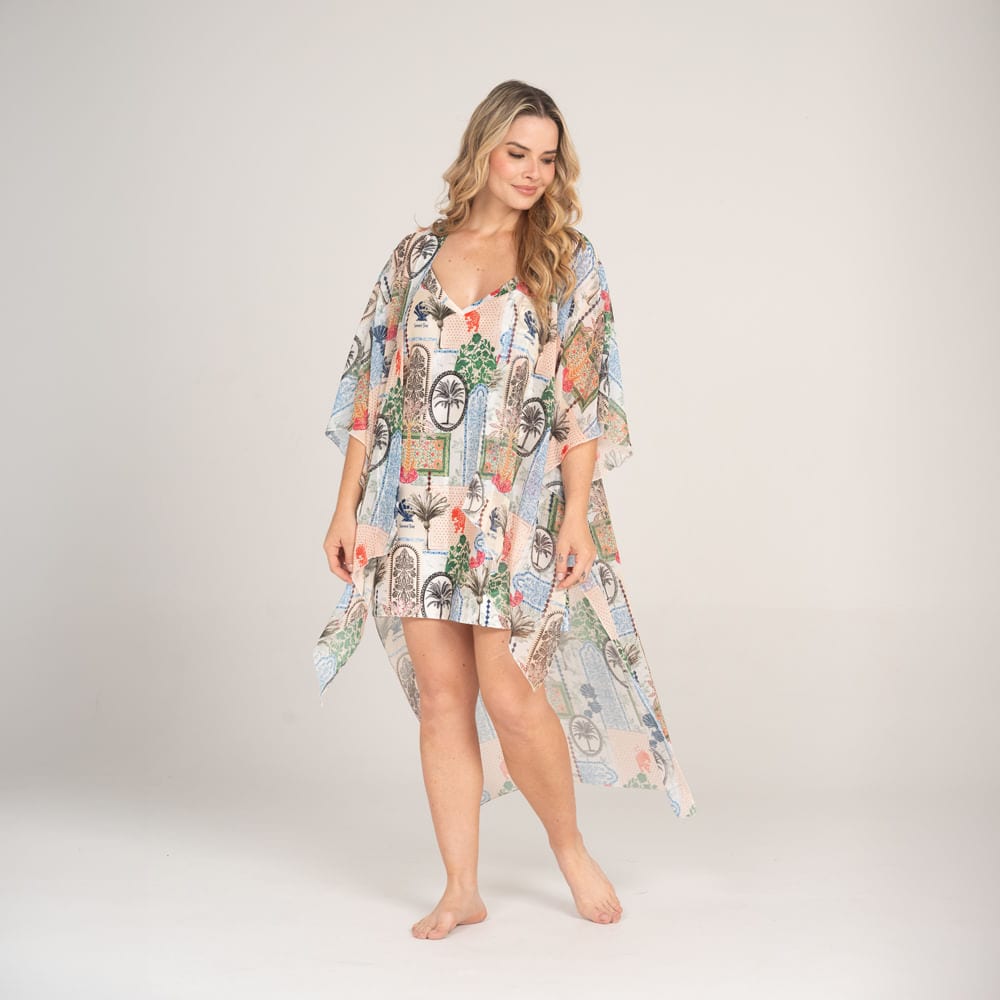 Kimono Manga 3/4 con Estampado Lotto Blanco. - imagen 2