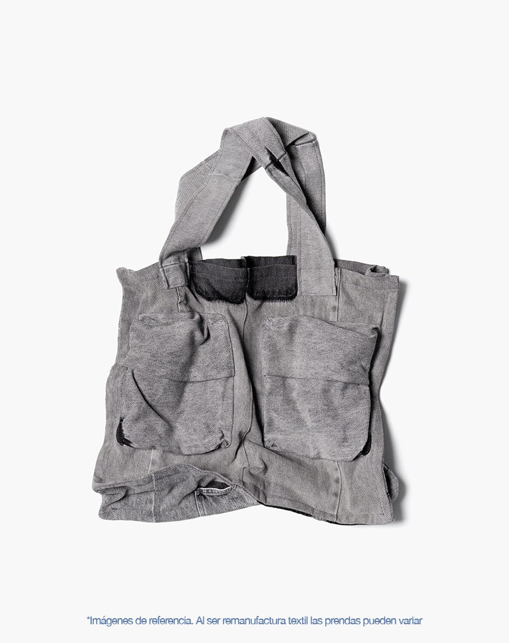 Tote bag denim maxi remanufacturado Gef x Alejandro Crocker mujer - imagen 2